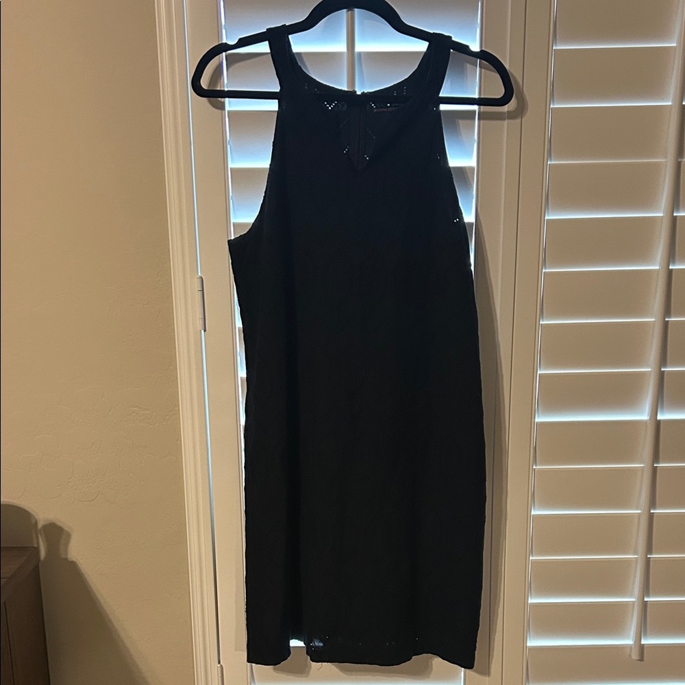 Banana Republic Navy Blue Textured Mini Dress